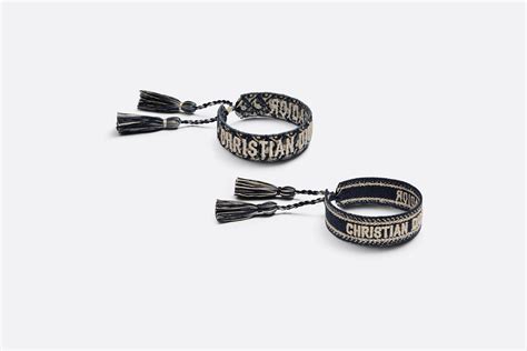 bracciali dior stoffa|Bracciali ricamati J'Adior .